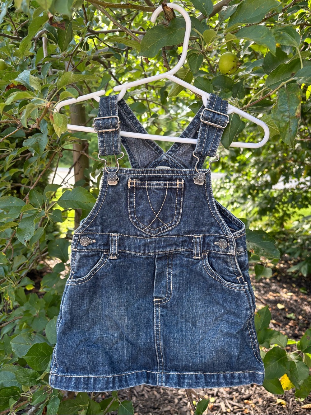 Old Navy Indigo Denim Overall Skirt for Kids